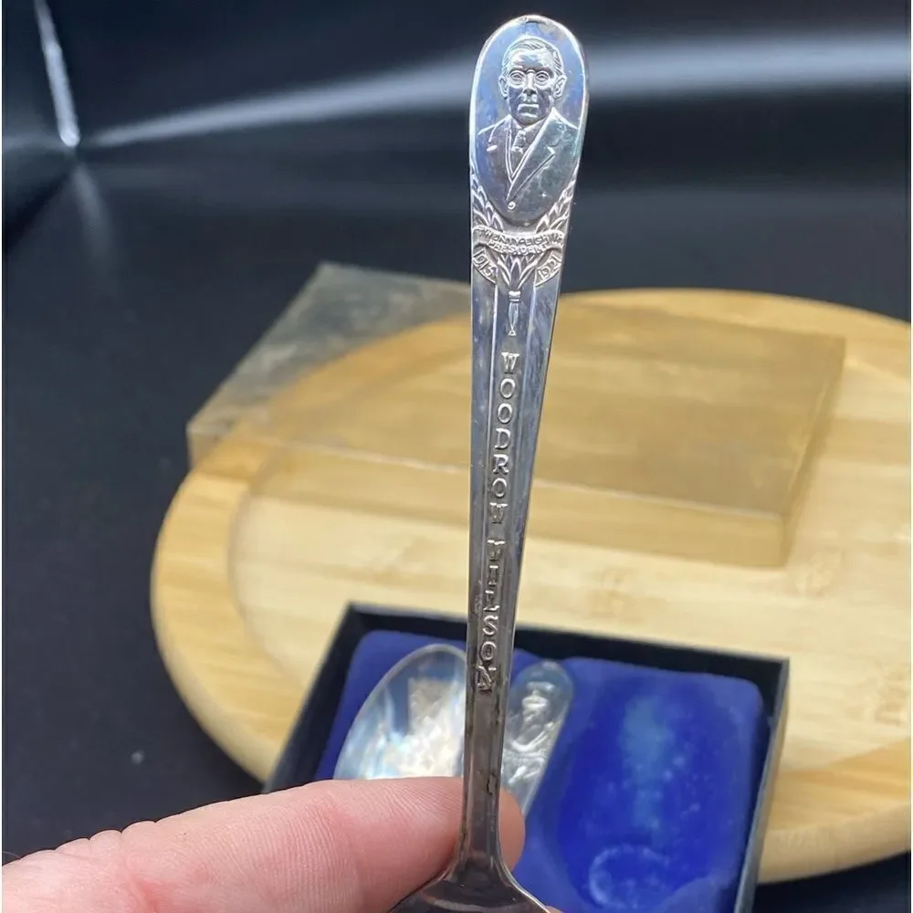 Vintage Silver Plated WM Rogers Presidential Commemorative Spoon Set NIOB